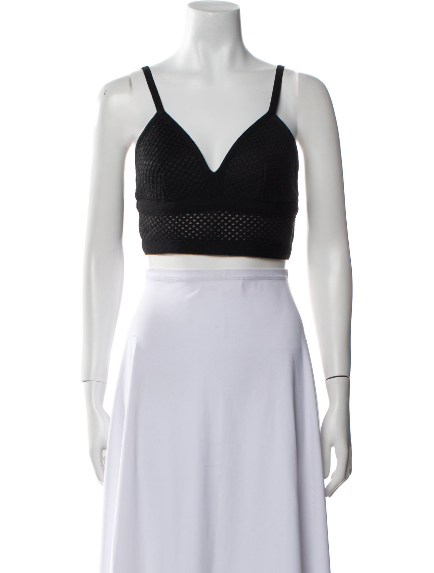 Jonathan Simkhai V-Neck Sleeveless Crop Top